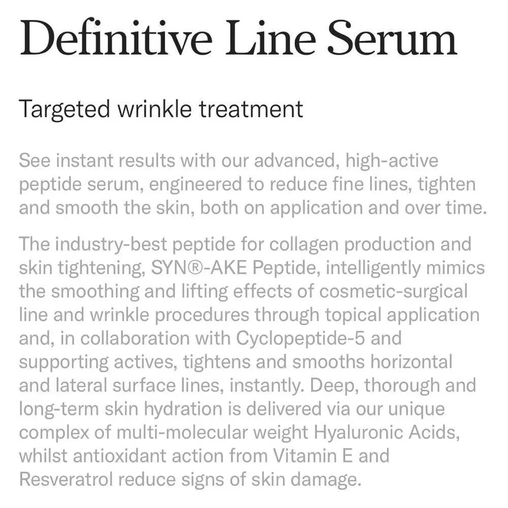 Auteur definitive line serum 7 ml 0.24 oz tester